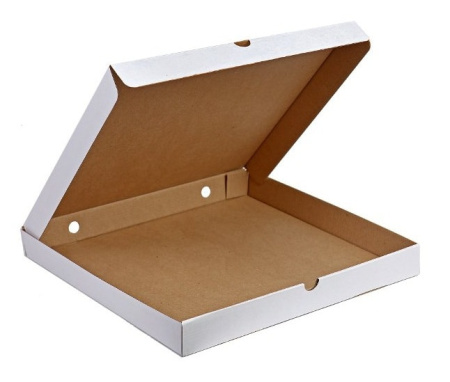 Купить Коробка под пиццу  белая 400*400 40мм 1/50 по цене 28 руб.