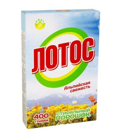 Купить Лотос стир. порошок р/ст 400 гр. (Краснотуринск) по цене 26,80 руб.