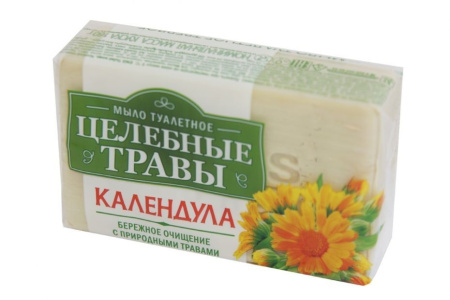 Купить Туалетное мыло "Целебные травы" Календула 160 гр 1/72 по цене 44,20 руб.
