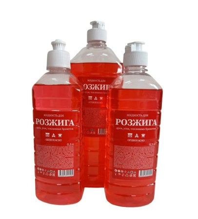 Купить Жидкость для розжига 1 л (Красный)  по цене 42,50 руб.