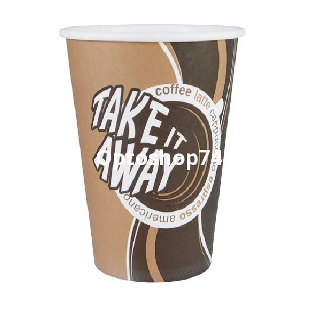 Стакан 0,35 л бумажный Take away (уп. 50 шт)