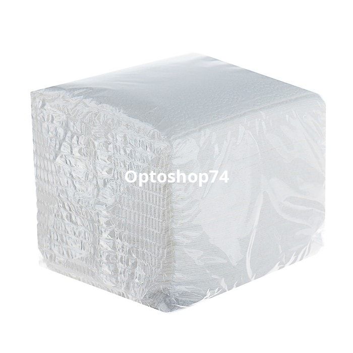 Салфетки бумажные белые 100% целлюлоза