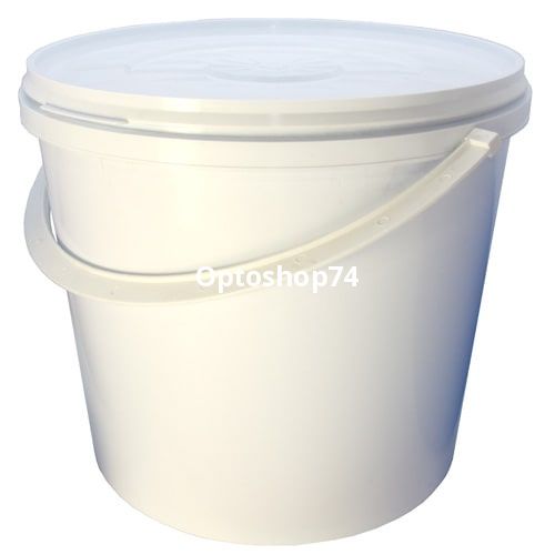 Ведро пищевое 18 л белое  Курганпак
