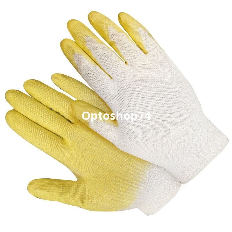 Перчатки трикотажные с 1-м латексным обливом 