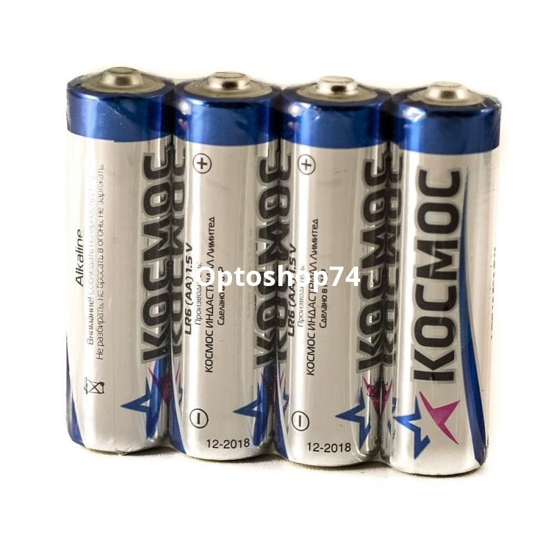 Батарейки LR6 Космос алкалиновые