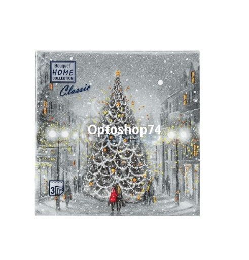 Салфетки 33*33 20л Bouguet Волшебная ночь 