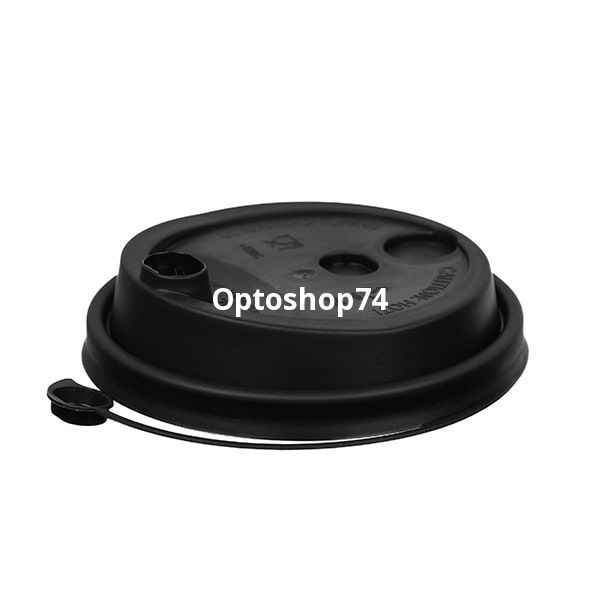 Крышка для стакана бумажного 80 мм ВЗЛП черная 