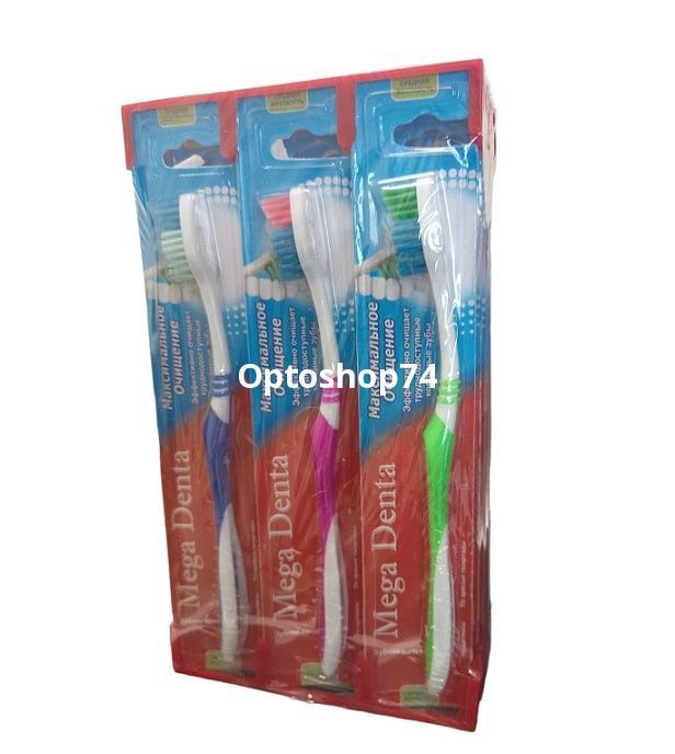 Зубные щетки Megadenta  средней жесткости