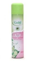 Освежитель возд. Gold mint Зеленый коктейль 300 мл	