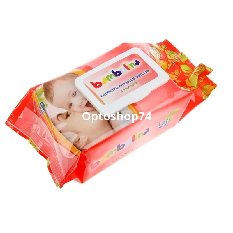 Влажные салфетки детские Bambоlina (120 шт)