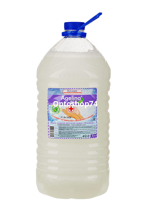 Жидкое мыло 5 л Белое Agelina Bio