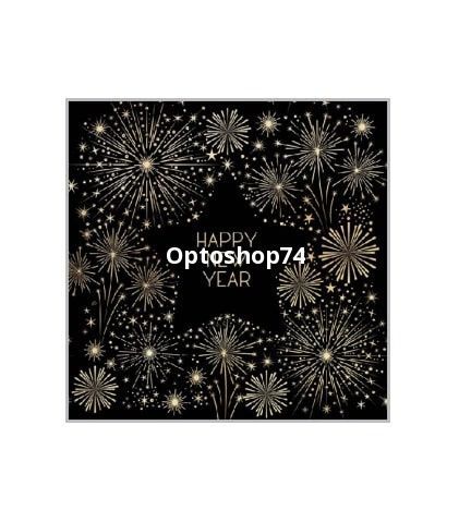 Салфетки 33*33 20л Bouguet Золотой салют