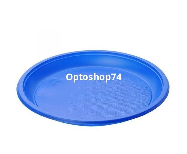 Тарелка десертная синяя 