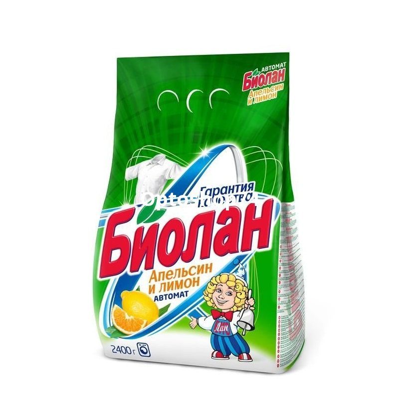 стиральный порошок Биолан Automat 2400 г. Апельсин и лимон