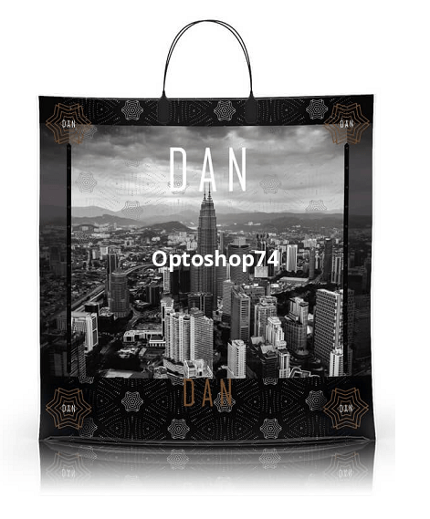 Пакет с пластиковой ручкой 40*40 90 мк Дан