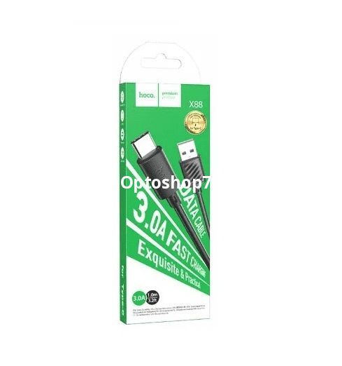 Кабель HOCO X88 Type-C 1 м. черный