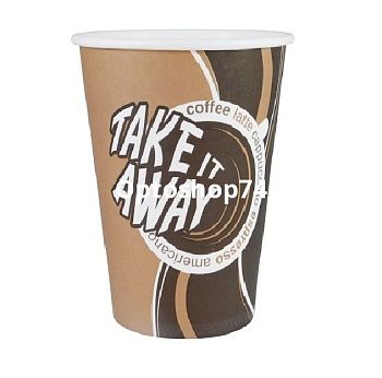 Купить Стакан 0,35 л бумажный Take away (уп. 50 шт) по цене 3,70 руб.
