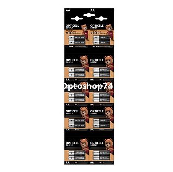 LR6 батарейки алкалиновые OPTICELL блистер 20 шт