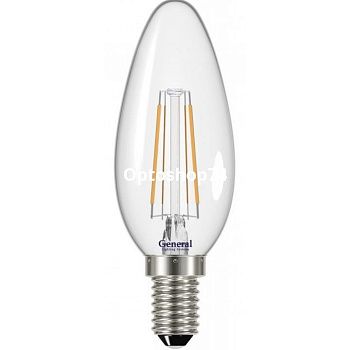 Светодиодная лампа  свеча General E14 4W 4500K