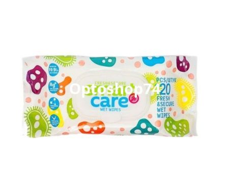 Купить Влажные салфетки "Smart Care" эконом (120шт) 1/10 по цене 94,90 руб.