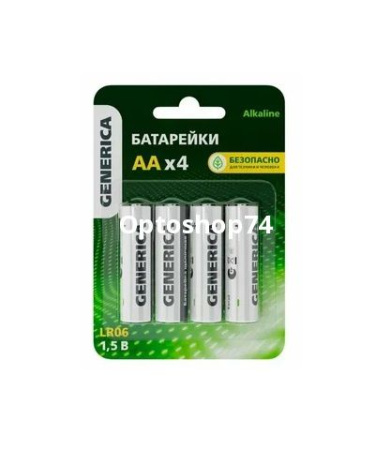 Купить Эл-т пит LR6 алкалин. Generica (бл. 4 шт)  по цене 18,40 руб.