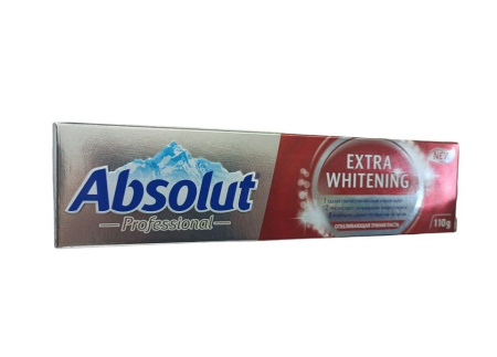 Купить Зубная паста ABSOLUT Professional Extra Whitening 110 гр по цене 101,40 руб.