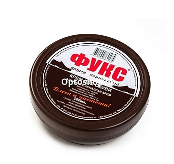 Крем для обуви коричневый Фукс 100 мл