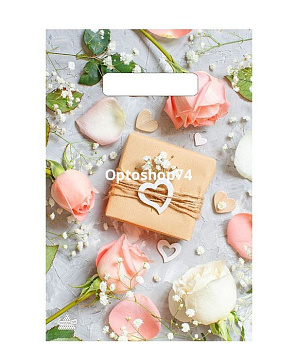 Пакет выр. ручка 20*30  Подарочек Тикопластик