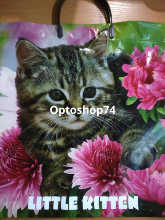 Купить Пакет с пластиковой ручкой 38*35 110 мк Маленький котенок 1/10/200 по цене 11,90 руб.