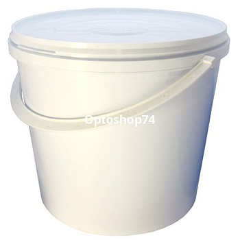 Ведро пищевое 18 л белое  Курганпак