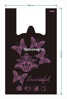 пакет майка Бабочки