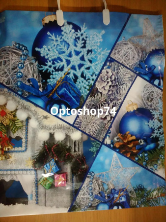 Купить Пакет с пластиковой ручкой НГ 40*44 10/100 по цене 17,70 руб.