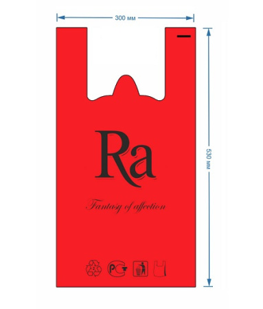 Купить Майка "Ra" красная Союз-пакет  по цене 1,38 руб.