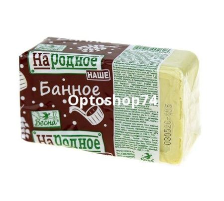 Купить Мыло "Народное" Банное 140 г Весна по цене 22 руб.