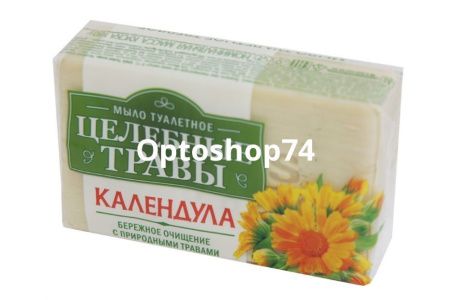 Купить Туалетное мыло "Целебные травы" Календула 160 гр 1/72 по цене 44,20 руб.