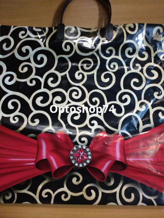 Купить Пакет с пластиковой ручкой 36*37 Красный бант (ТИКО) 1/50 по цене 14,50 руб.