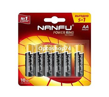 Батарейки LR6 NANFU 5+1