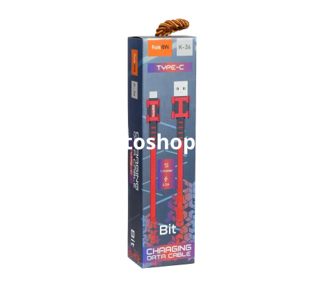 Купить Кабель FaisON К-36 Ready Type-C 1 м. красный по цене 33,50 руб.