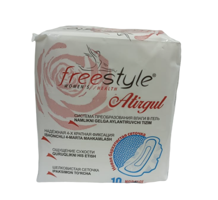 Купить Прокладки "FreeStyle" Atirgul normal 10шт  по цене 61,60 руб.