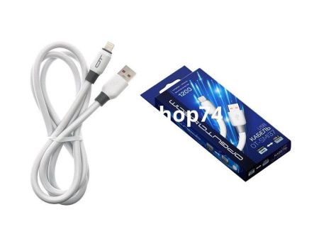 Купить Кабель Орбита OT-SMI37 6А 1,2 м., USB - Lightning, белый по цене 76 руб.