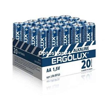 батарейки Ergolux LR6 (бокс. 20 шт)