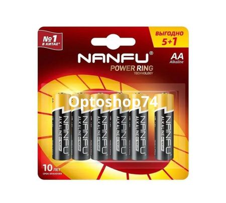 Купить Эл-т пит LR6 NANFU BL5+1 по цене 52,70 руб.