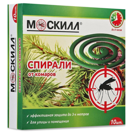 Купить Москилл" спирали от комаров 10 шт 1/60 по цене 55,10 руб.
