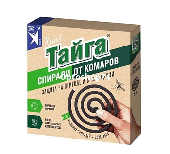 Тайга спирали от комаров 10 шт 