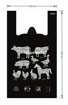 пакет майка Мясной