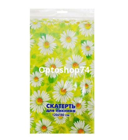 Купить Скатерть 1,2*1,8 м 35 мк  с рисунком в ассортименте по цене 29,30 руб.