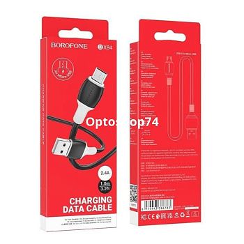 Кабель BOROFONE BX84 Rise Micro 1 м. чёрный