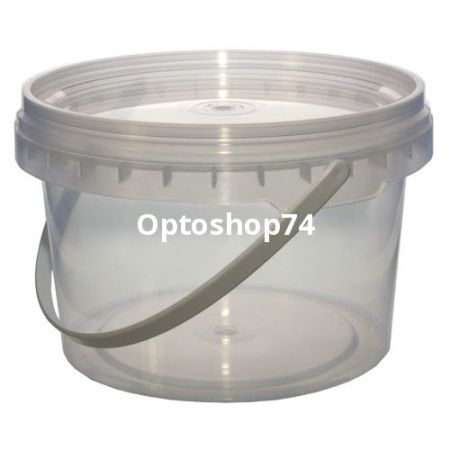 Купить Ведро пищевое 1,2 л прозрачное (Курган) 50/150 по цене 32,80 руб.