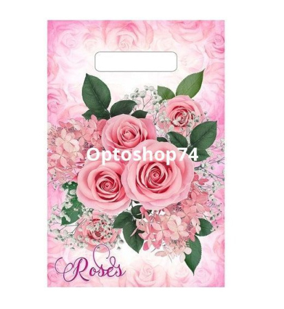 Купить Пакет выр. ручка 20*30 30мк Воздушные розы (Тико) 1/100/3000 по цене 2,40 руб.