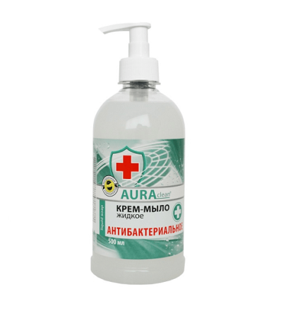 Купить Жидкое крем-мыло "Aura" антибакт 500 мл по цене 50,10 руб.